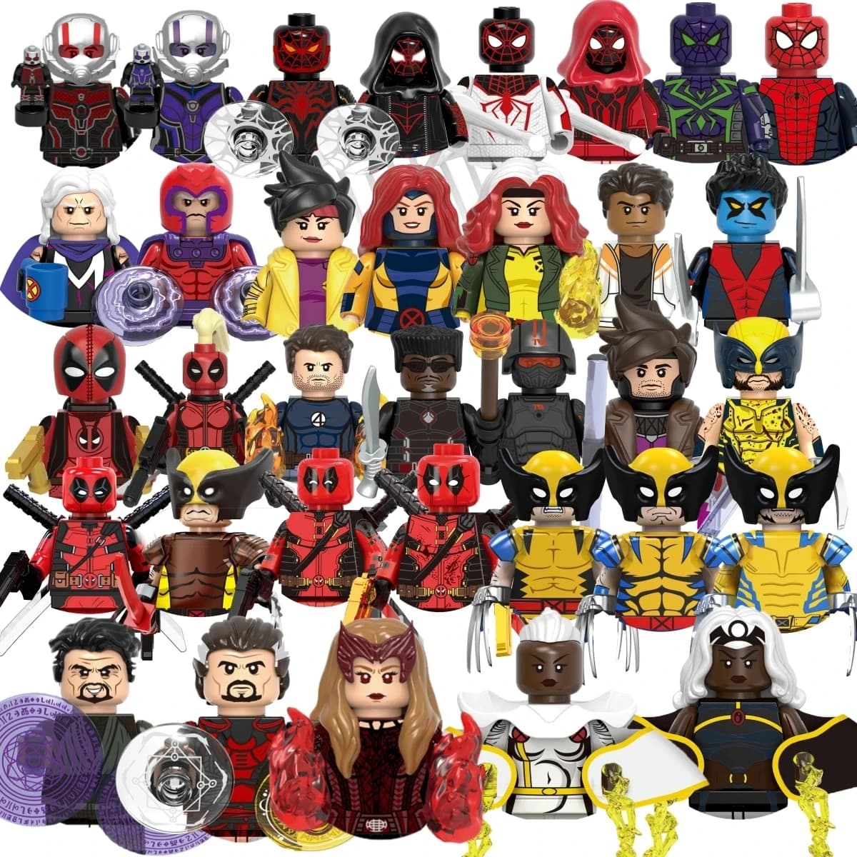 Marvel block toys Spider-Man Deadpool children's mini building blocks holiday gift brick toys