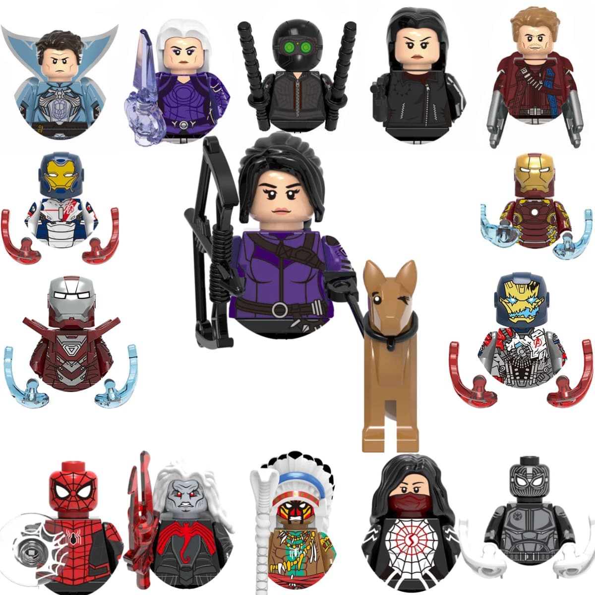 Marvel Building blocks Mini Action Figures Children's Party gifts Brick toy Doctor Strange Spider-Man Kate Bishop